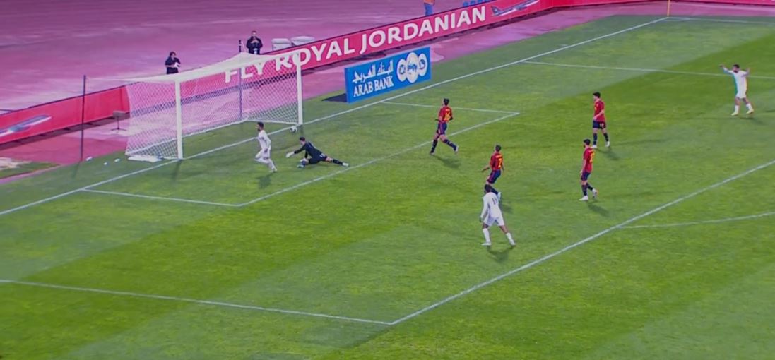 النشامى يخسرون من إسبانيا بثلاثة أهداف لهدف (فيديو)
